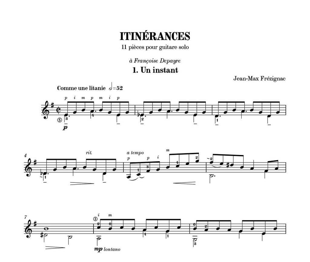 Itinérances, 11 Pièces Pour Guitare